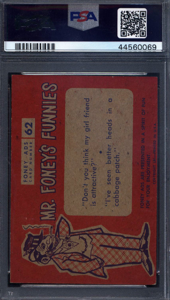 1960 Leaf Foney Ads #62 Killette Safety Blades PSA 7
