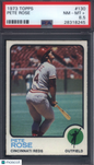 1973 Topps #130 Pete Rose Reds PSA 8.5 Well Centered