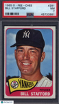 1965 OPC O-Pee-Chee #281 Bill Stafford Yankees PSA 7