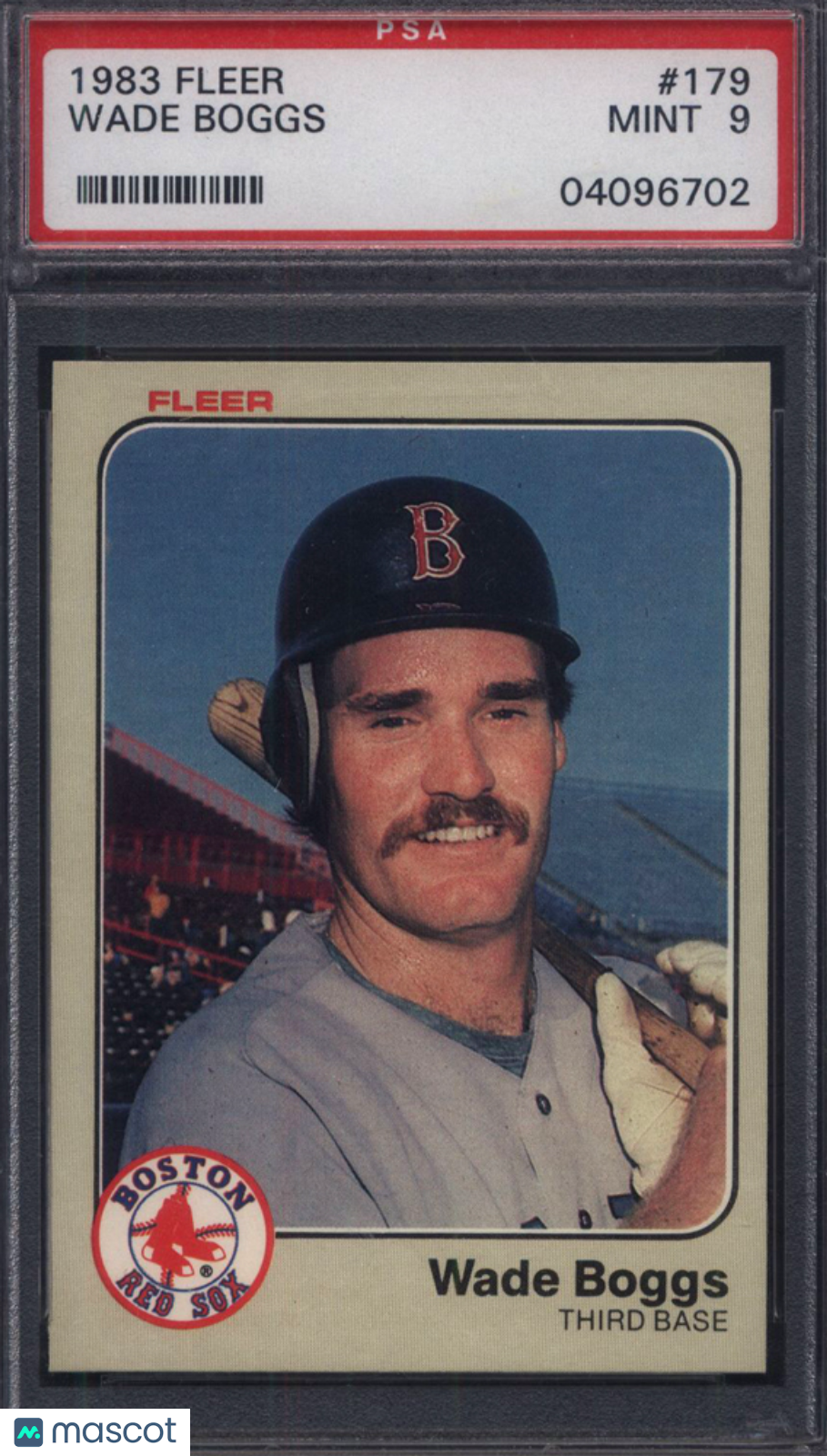 1983 Fleer #179 Wade Boggs Rookie HOF Red Sox PSA 9