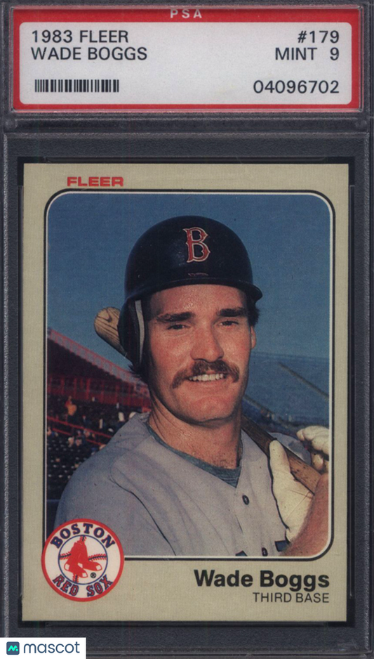 1983 Fleer #179 Wade Boggs Rookie HOF Red Sox PSA 9