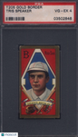 T205 Gold Border Tris Speaker Boston PSA 4 Piedmont Back