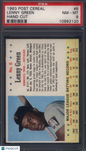 1963 Post Cereal #6 Lenny Green Hand Cut Twins PSA 8 SP Short Print