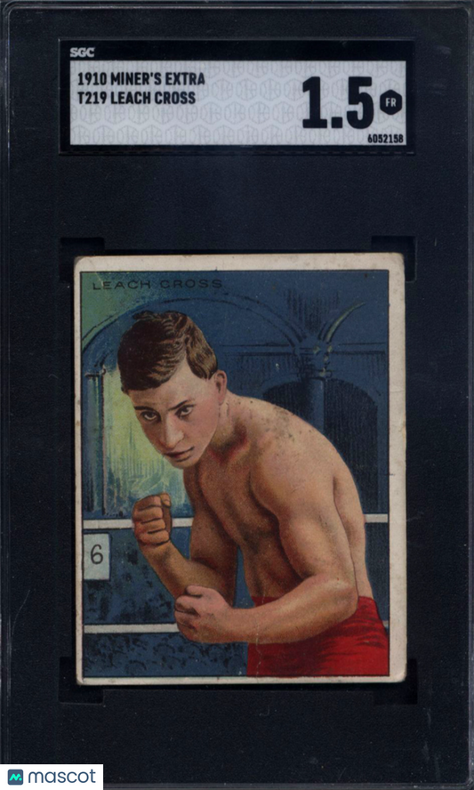 1910 T219 Miner's Extra Leach Cross Boxing SGC 1.5