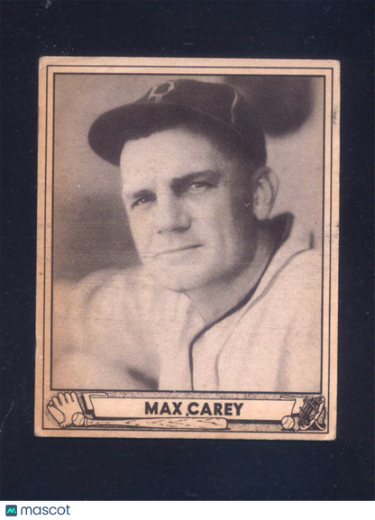 1940 Play Ball #178 Max Carey Pirates (VG/EX)