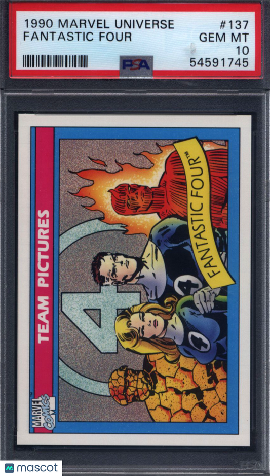 1990 Marvel Universe #137 Fantastic Four PSA 10