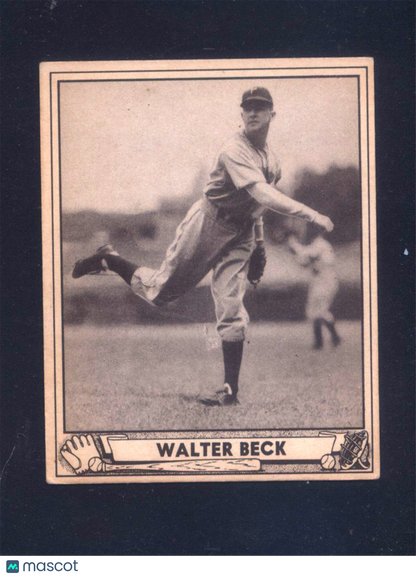 1940 Play Ball #217 Walter Beck Phillies (VG/EX)