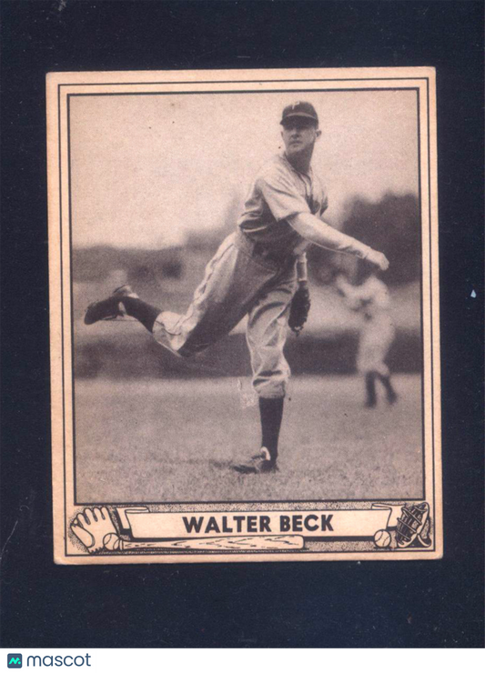 1940 Play Ball #217 Walter Beck Phillies (VG/EX)