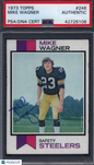 1973 Topps #246 Mike Wagner Rookie Signed Autograph PSA/DNA PSA Authentic