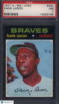1971 OPC O-Pee-Chee #400 Hank Aaron Braves PSA 7