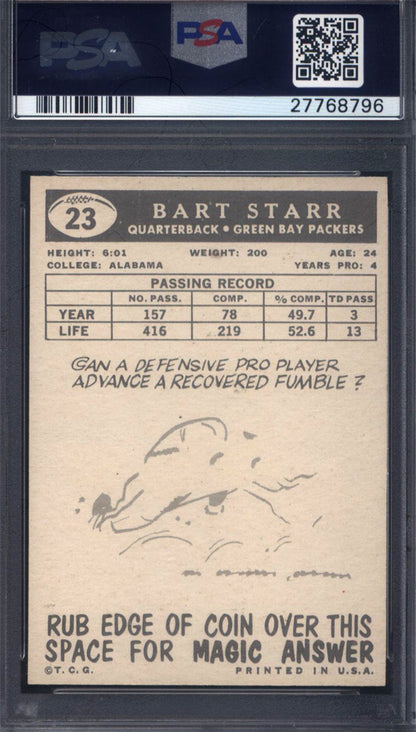 1959 Topps #23 Bart Starr Packers PSA 8