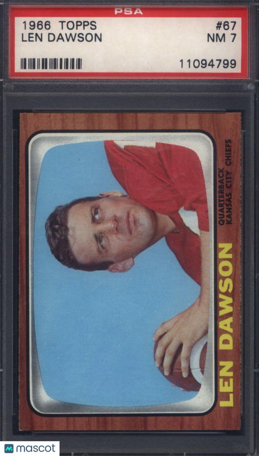 1966 Topps #67 Len Dawson Chiefs PSA 7