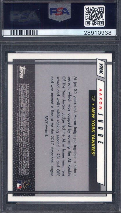 2017 Topps On Demand #J9BK Aaron Judge Black Rookie 7/10 Yankees PSA 10