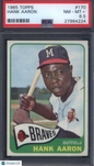 1965 Topps #170 Hank Aaron Braves PSA 8.5