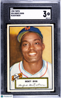 1952 Topps #26 Monte Irvin Black Back Giants SGC 3