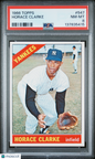 1966 Topps #547 Horace Clarke Yankees PSA 8