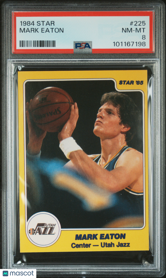 1984 Star #225 Mark Eaton Jazz PSA 8