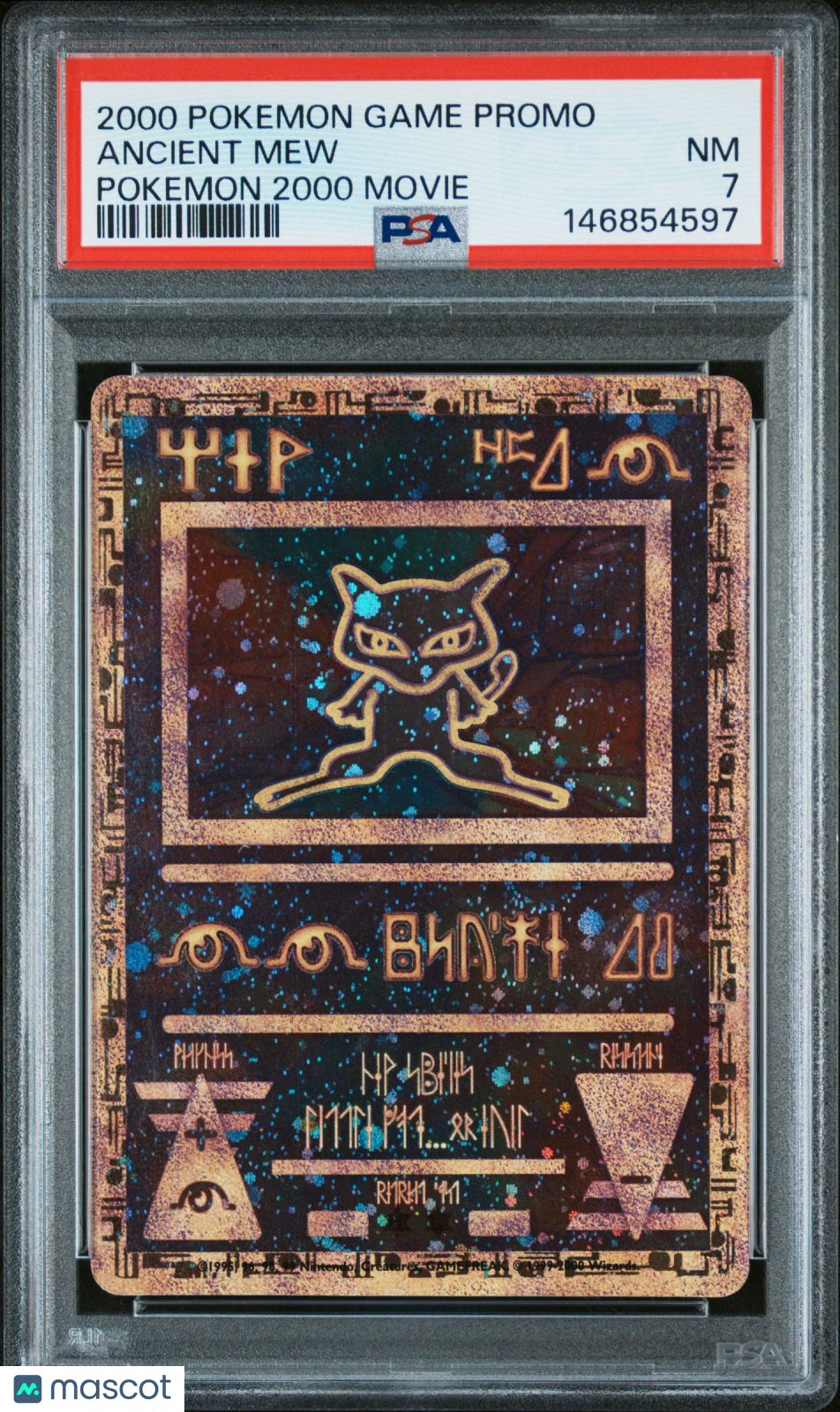 2000 Pokemon Game Promo Ancient Mew Pokemon 2000 Movie PSA 7