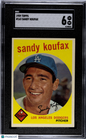 1959 Topps #163 Sandy Koufax Dodgers SGC 6