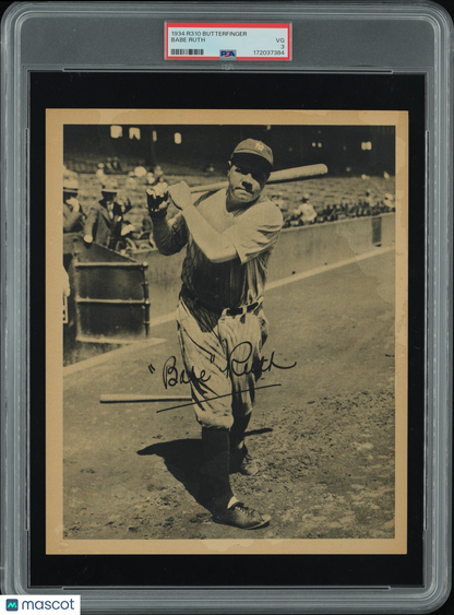 1934 R310 Butterfinger Babe Ruth PSA 3 pop 3 (Only 5 Higher) Well Centered