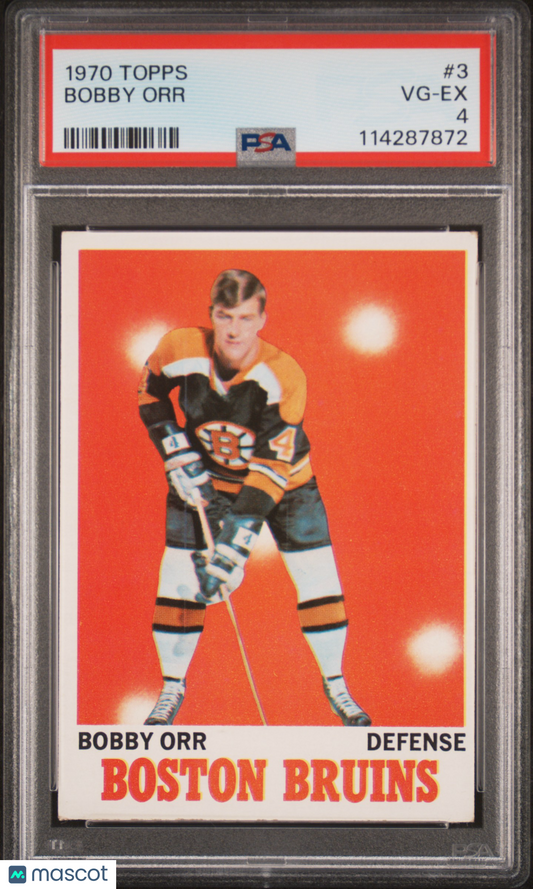 1970 Topps #3 Bobby Orr Bruins PSA 4