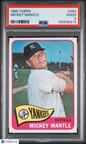1965 Topps #350 Mickey Mantle Yankees PSA 2 Well Centered