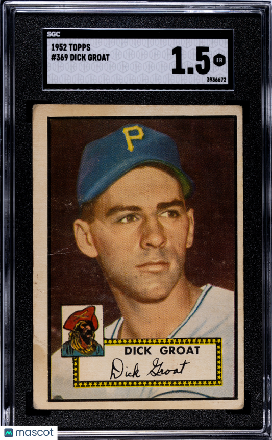 1952 Topps #369 Dick Groat Pirates SGC 1.5