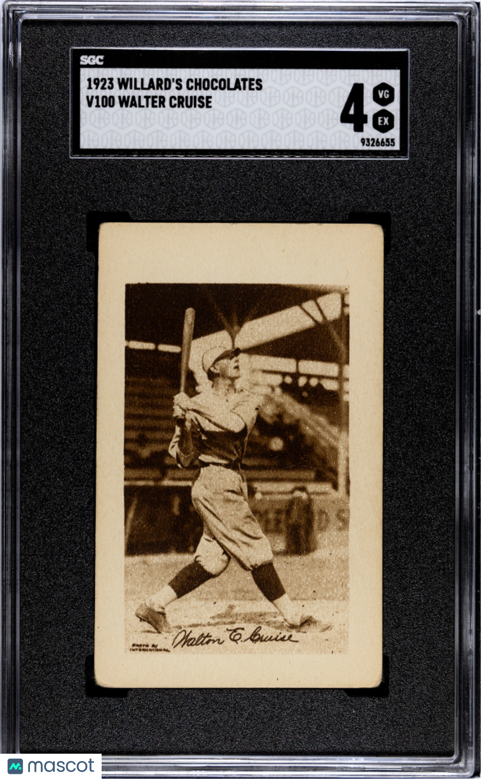 1923 V100 Willard's Chocolates Walter Cruise SGC 4
