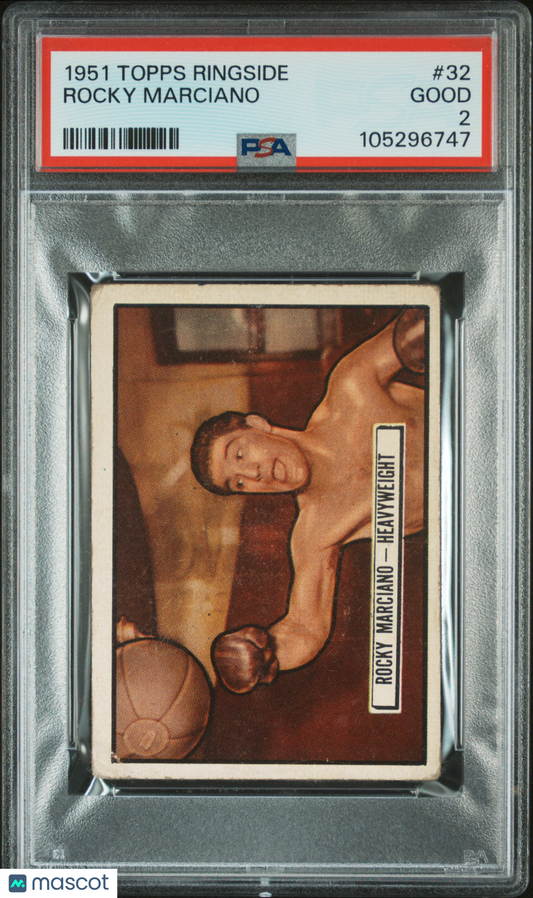 1951 Topps Ringside #32 Rocky Marciano Heavyweight PSA 2