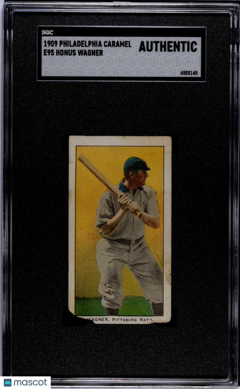 1909 E95 Philadelphia Caramel Honus Wagner Pittsburg SGC Authentic