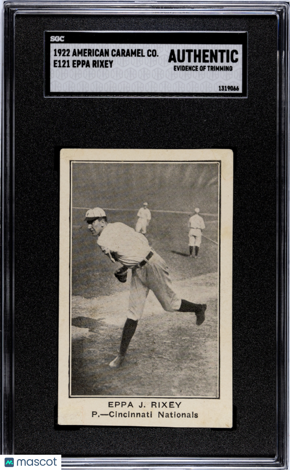 1922 E120 American Caramel Eppa Rixey Cincinnati SGC Authentic