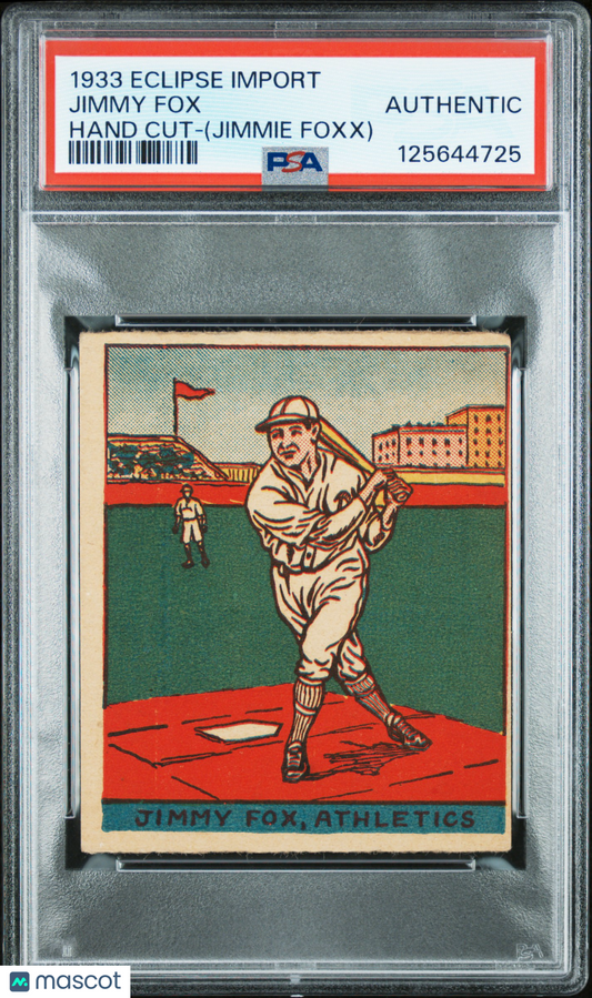 1933 Eclipse Import Jimmie Foxx Athletics PSA Authentic
