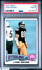 1975 Topps #282 Lynn Swann Rookie HOF Steelers PSA 8 Well Centered