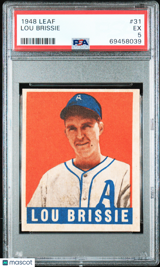 1948 Leaf #31 Lou Brissie Athletics PSA 5