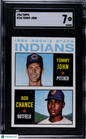 1964 Topps #146 Tommy John Rookie Indians SGC 7