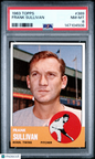 1963 Topps #389 Frank Sullivan Twins PSA 8