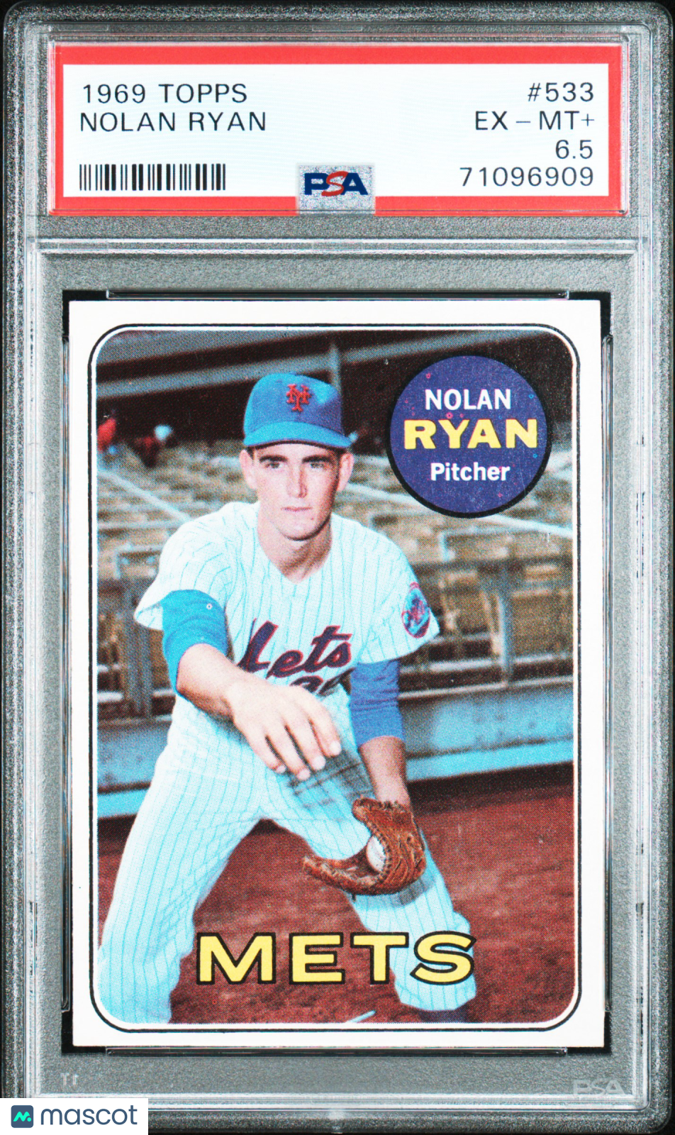 1969 Topps #533 Nolan Ryan 2nd Year PSA 6.5