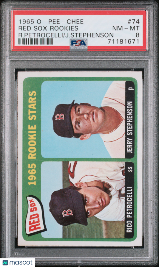 1965 OPC O-Pee-Chee #74 Rico Petrocelli Rookie Red Sox PSA 8 pop12 (None Higher)