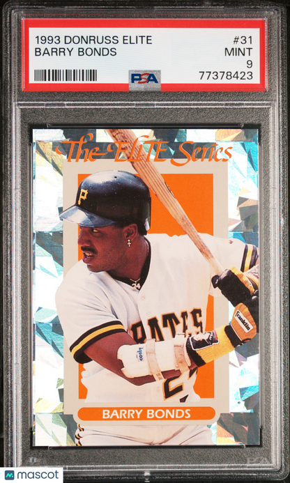 1993 Donruss Elite #31 Barry Bonds /10,000 PSA 9