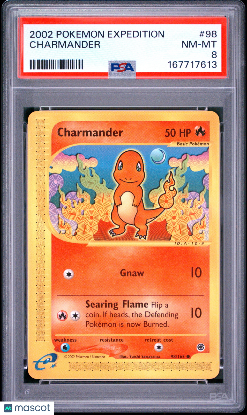 2002 Pokemon Expedition #98 Charmander PSA 8