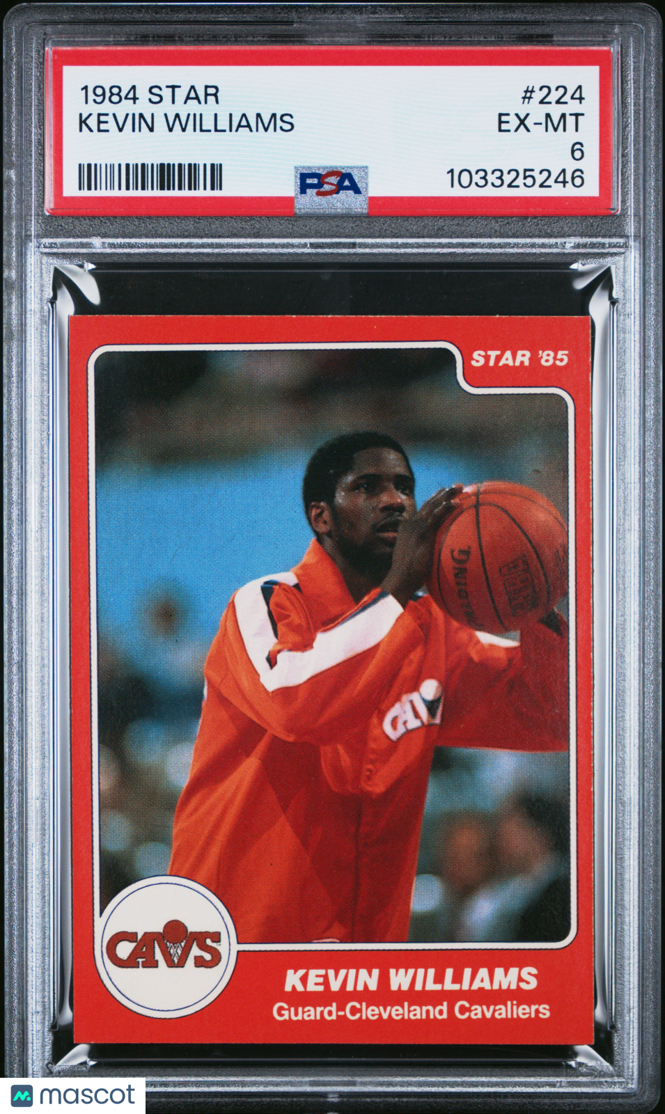 1984 Star #224 Kevin Williams Cavaliers PSA 6