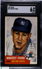 1953 Topps #207 Whitey Ford Yankees SGC 6