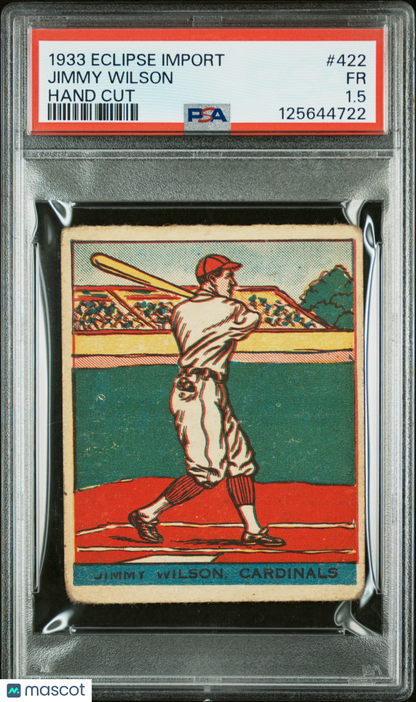 1933 Eclipse Import #422 Jimmy Wilson Cardinals PSA 1.5