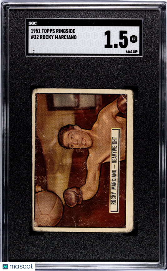 1951 Topps Ringside #32 Rocky Marciano Heavyweight SGC 1.5