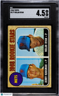 1968 Topps #177 Nolan Ryan Rookie HOF Mets SGC 4.5