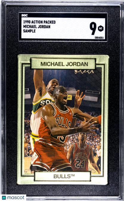 1990 Action Packed Michael Jordan Sample Promo SGC 9