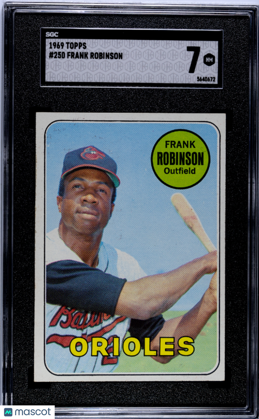 1969 Topps #250 Frank Robinson Orioles SGC 7
