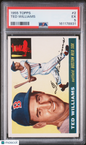 1955 Topps #2 Ted Williams Red Sox PSA 5