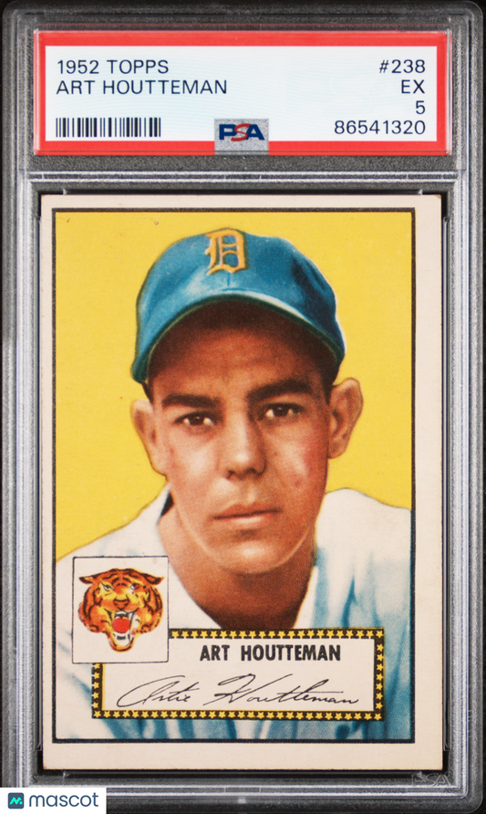 1952 Topps #238 Art Houtteman Tigers PSA 5