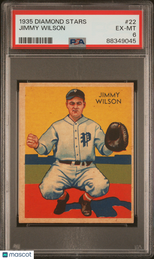 1935 Diamond Stars #22 Jimmy Wilson Nationals PSA 6